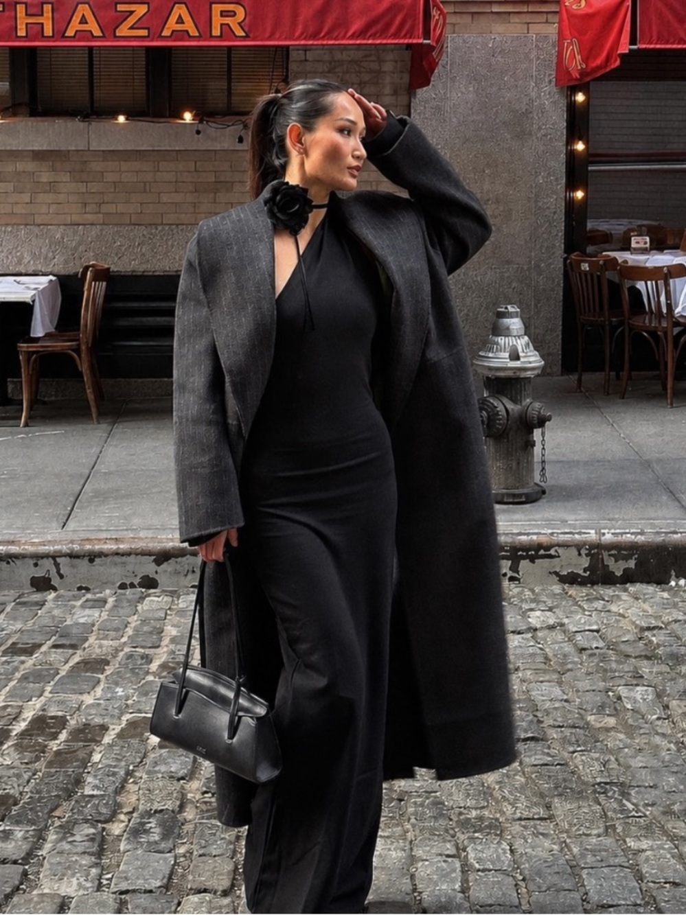 Marcella NYC Manhattan One Shoulder European Ponte Open Back Halter Gown XS - Picture 5 of 15